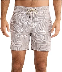 Fair Harbor Wavy Sands 7#double; Inseam Bayberry Swim Trunks