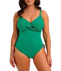 Fantasie Beach Waves Twist Front Underwire V-Neck One Piece Swimsuit