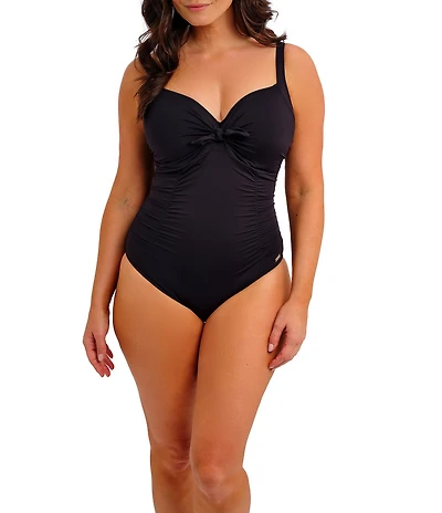 Fantasie Merissa Tie Front V-Neck Underwire Plunge One Piece Swimsuit