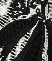 Farm Rio Copacabana Beach Black Halter One Piece Swimsuit