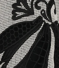 Farm Rio Copacabana Beach Off White Fishnet Blouse Swim Cover-Up