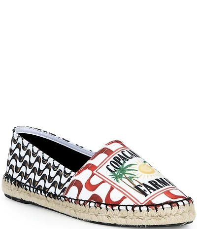 Farm Rio Copacabana Print Slip On Espadrilles