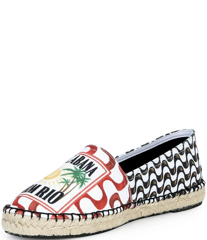 Farm Rio Copacabana Print Slip On Espadrilles