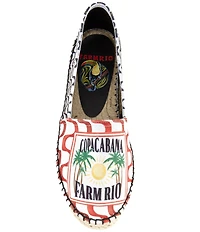 Farm Rio Copacabana Print Slip On Espadrilles