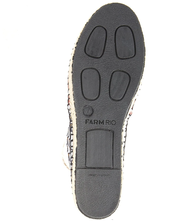 Farm Rio Copacabana Print Slip On Espadrilles