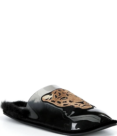 Farm Rio Crystal Hotel Leather Slippers