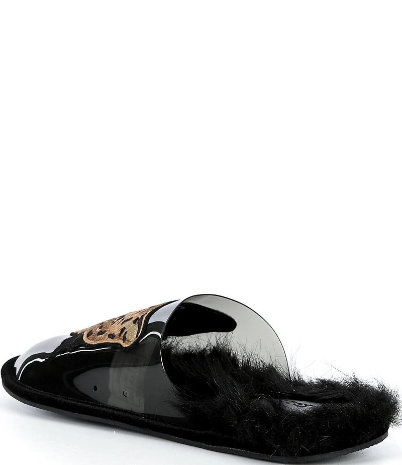 Farm Rio Crystal Hotel Leather Slippers