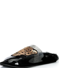Farm Rio Crystal Hotel Leather Slippers
