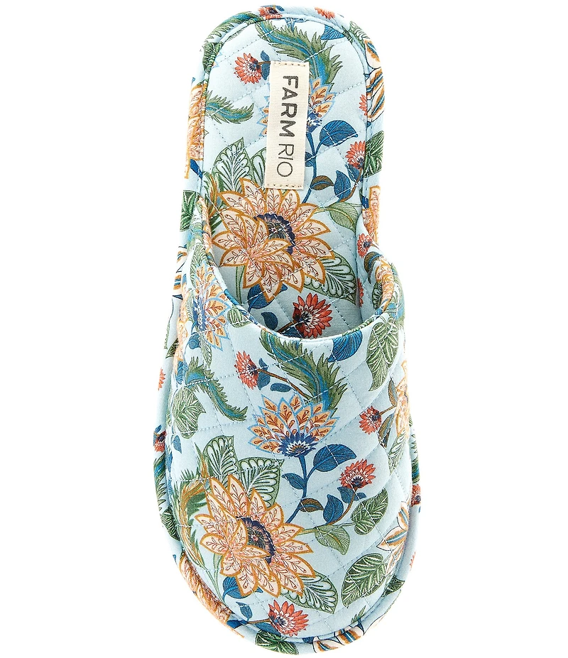 Farm Rio Farm Floral Fabric Hotel Slippers