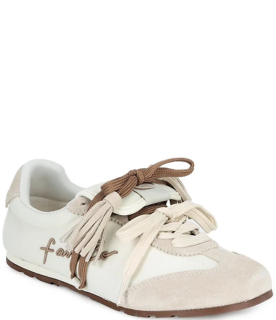 Farm Rio Sneakerinas Ankle Wrap Tassel Ballet Sneakers