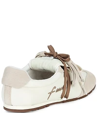 Farm Rio Sneakerinas Ankle Wrap Tassel Ballet Sneakers