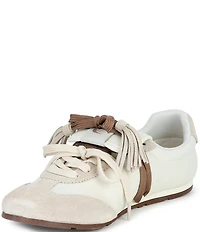 Farm Rio Sneakerinas Ankle Wrap Tassel Ballet Sneakers