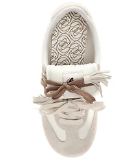 Farm Rio Sneakerinas Ankle Wrap Tassel Ballet Sneakers