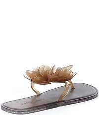 Farm Rio Flower Jelly Flat Thong Sandals
