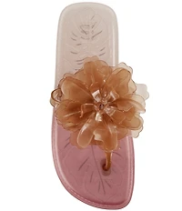 Farm Rio Flower Jelly Flat Thong Sandals