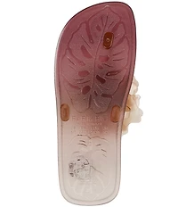 Farm Rio Flower Jelly Flat Thong Sandals