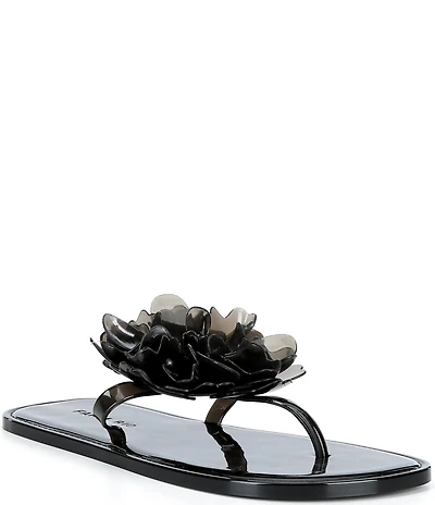 Farm Rio Flower Jelly Flat Thong Sandals
