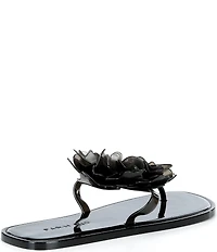 Farm Rio Flower Jelly Flat Thong Sandals