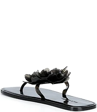 Farm Rio Flower Jelly Flat Thong Sandals
