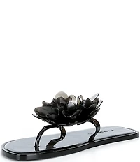 Farm Rio Flower Jelly Flat Thong Sandals
