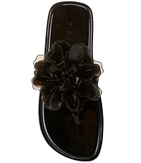 Farm Rio Flower Jelly Flat Thong Sandals