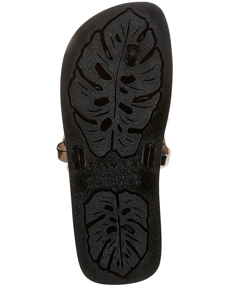 Farm Rio Flower Jelly Flat Thong Sandals