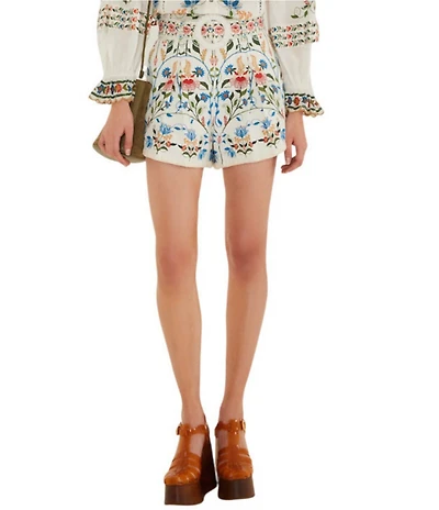 Farm Rio Fraga Print Mid Rise Belted Coordinating Shorts