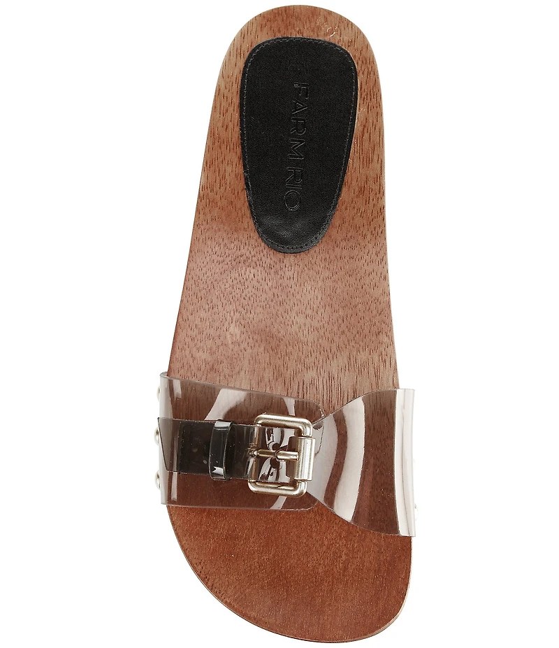 Farm Rio Jelly Studded Banded Mules