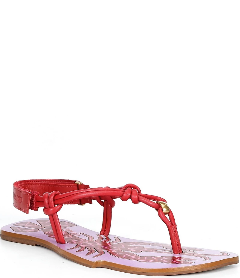 Farm Rio Lobster Sling Back Thong Sandals