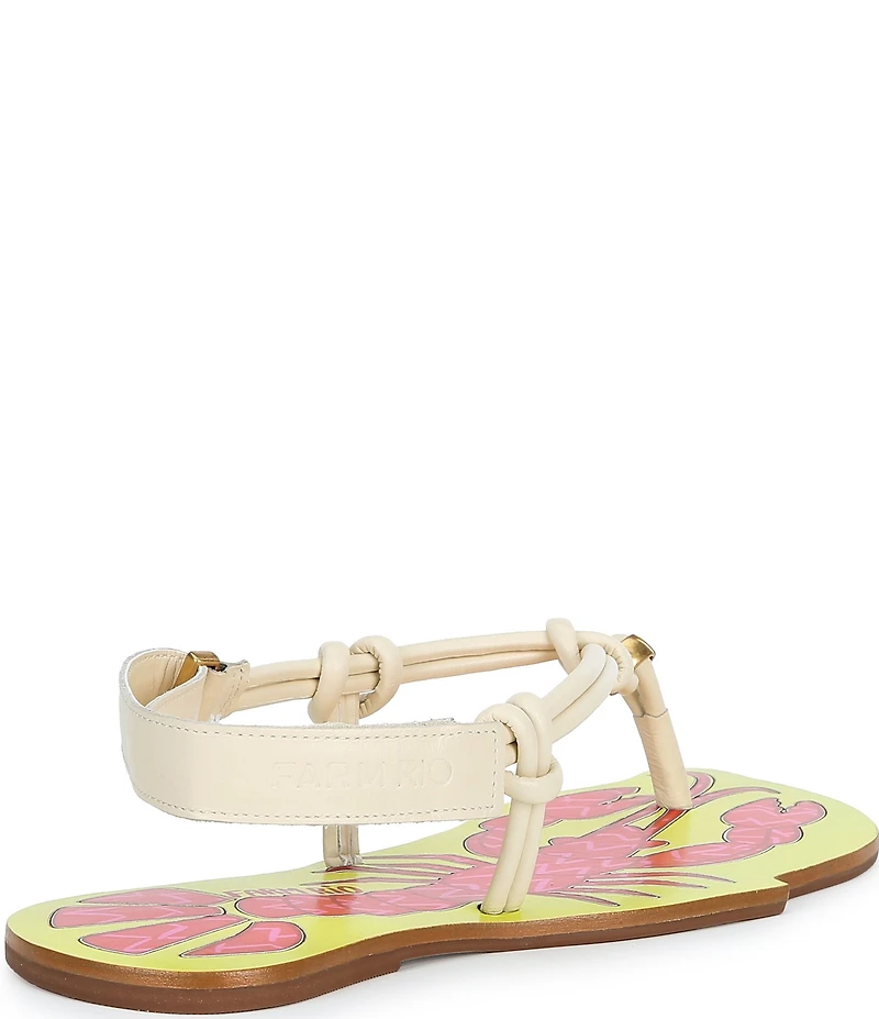 Farm Rio Lobster Sling Back Thong Sandals