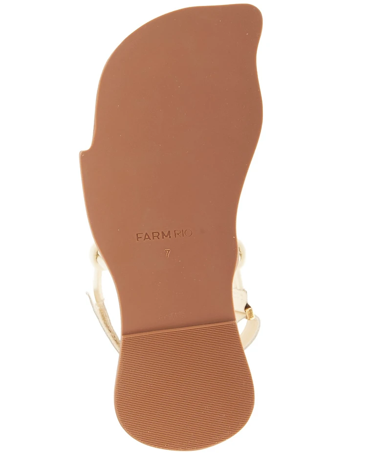 Farm Rio Lobster Sling Back Thong Sandals