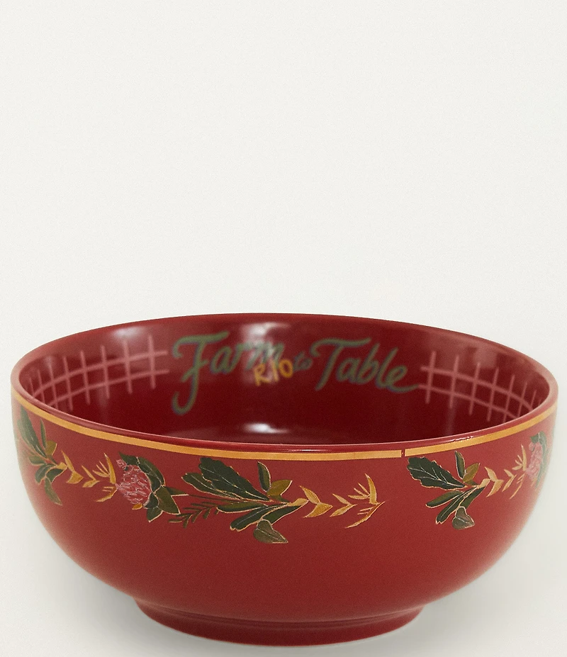 Farm Rio Painted Farm Bowls, Set of 2