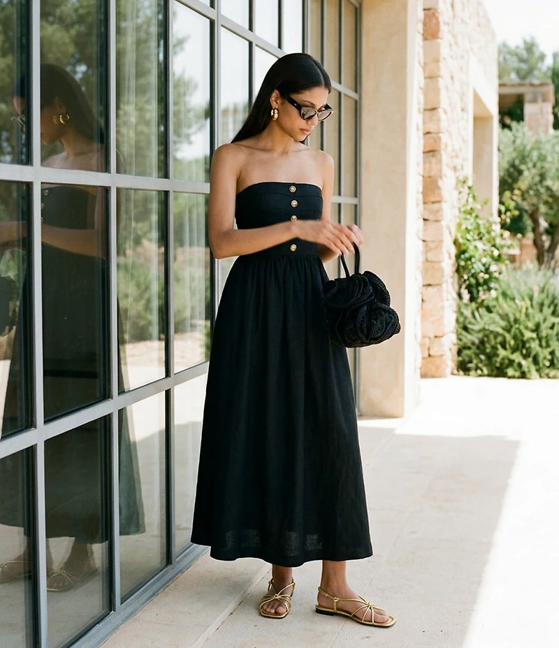 Farm Rio Raffia Flower Bucket Bag