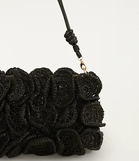 Farm Rio Raffia Flower Shoulder Bag