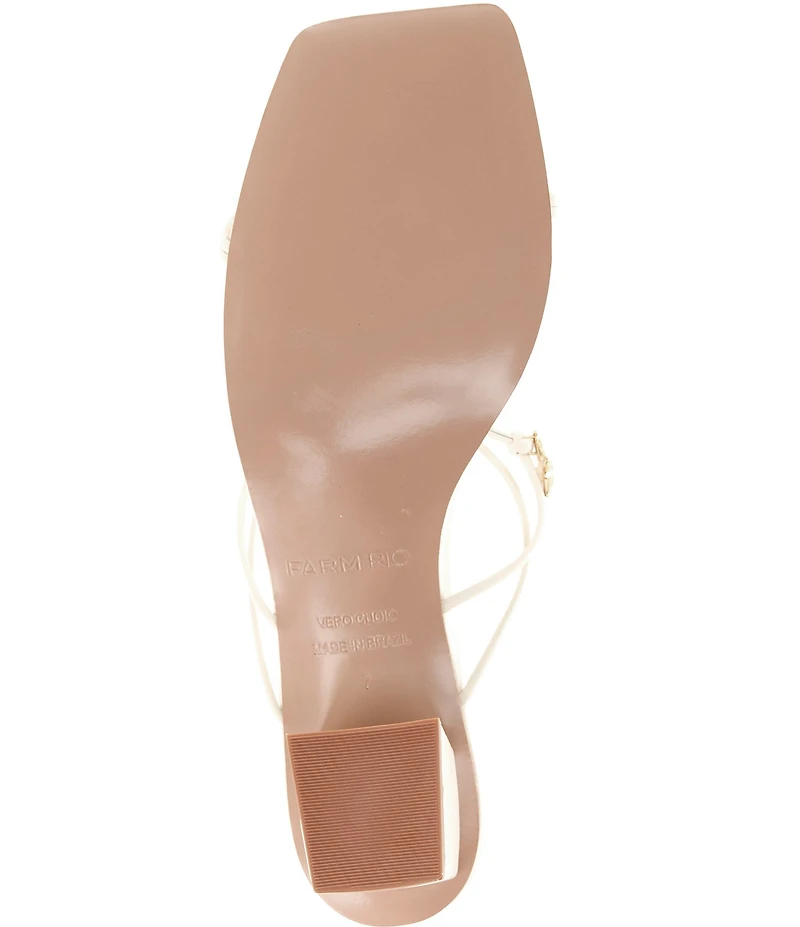 Farm Rio Sea Block Heel Sandals
