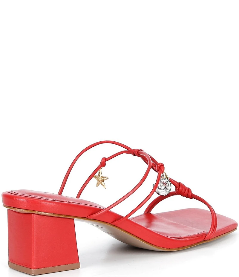 Farm Rio Sea Block Heel Sandals