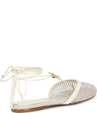 Farm Rio Sea Lace Up Mules