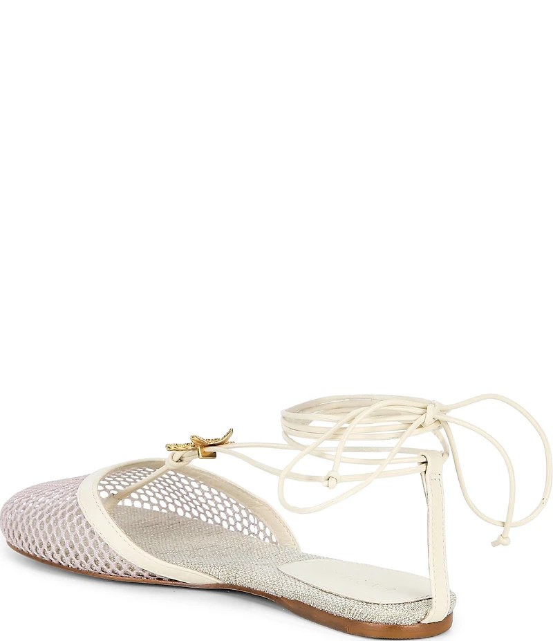Farm Rio Sea Lace Up Mules