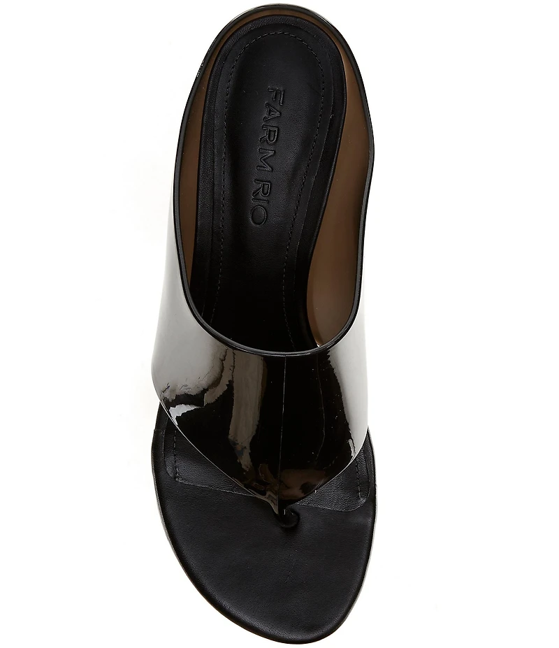 Farm Rio Thong Jelly Kitten Heel Slide Sandals