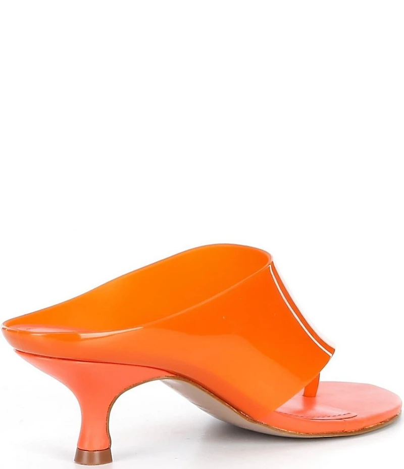 Farm Rio Thong Jelly Kitten Heel Slide Sandals