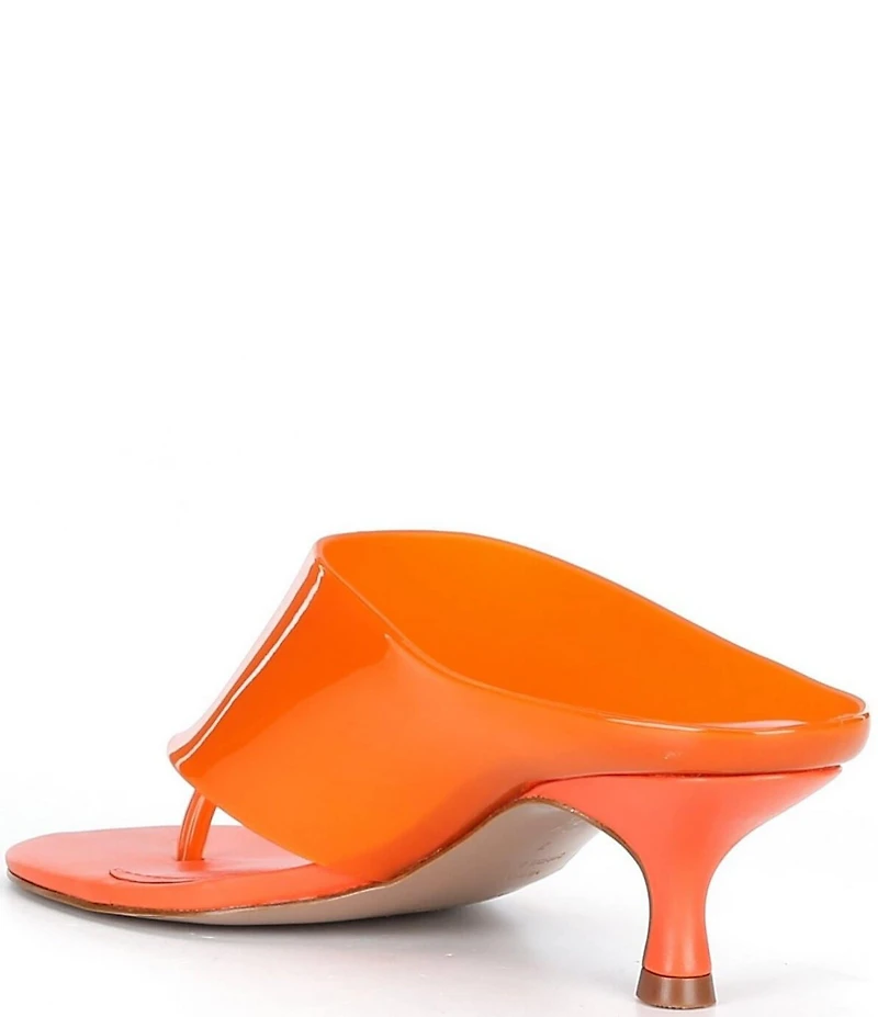 Farm Rio Thong Jelly Kitten Heel Slide Sandals