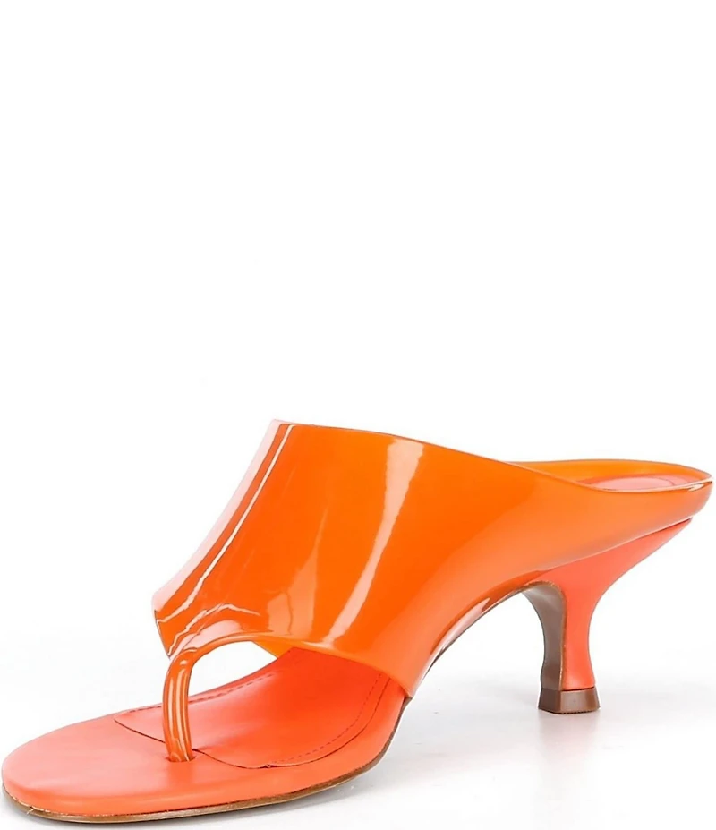 Farm Rio Thong Jelly Kitten Heel Slide Sandals