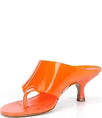 Farm Rio Thong Jelly Kitten Heel Slide Sandals