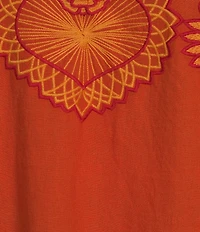 Farm Rio Usiacuri Richelieu Collar Long Sleeve Coordinating Linen Shirt