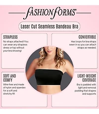 Fashion Forms Laser Cut Seamless Bandeau Bra