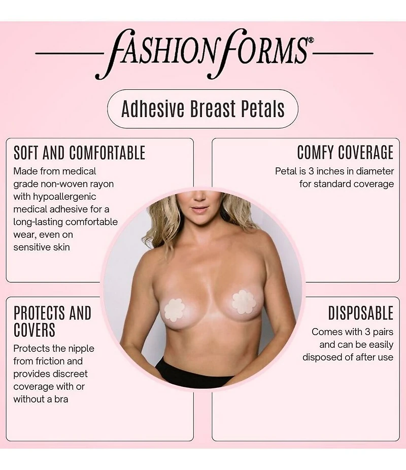 Fashion Forms Adhesive Breast Petals 6-Pack
