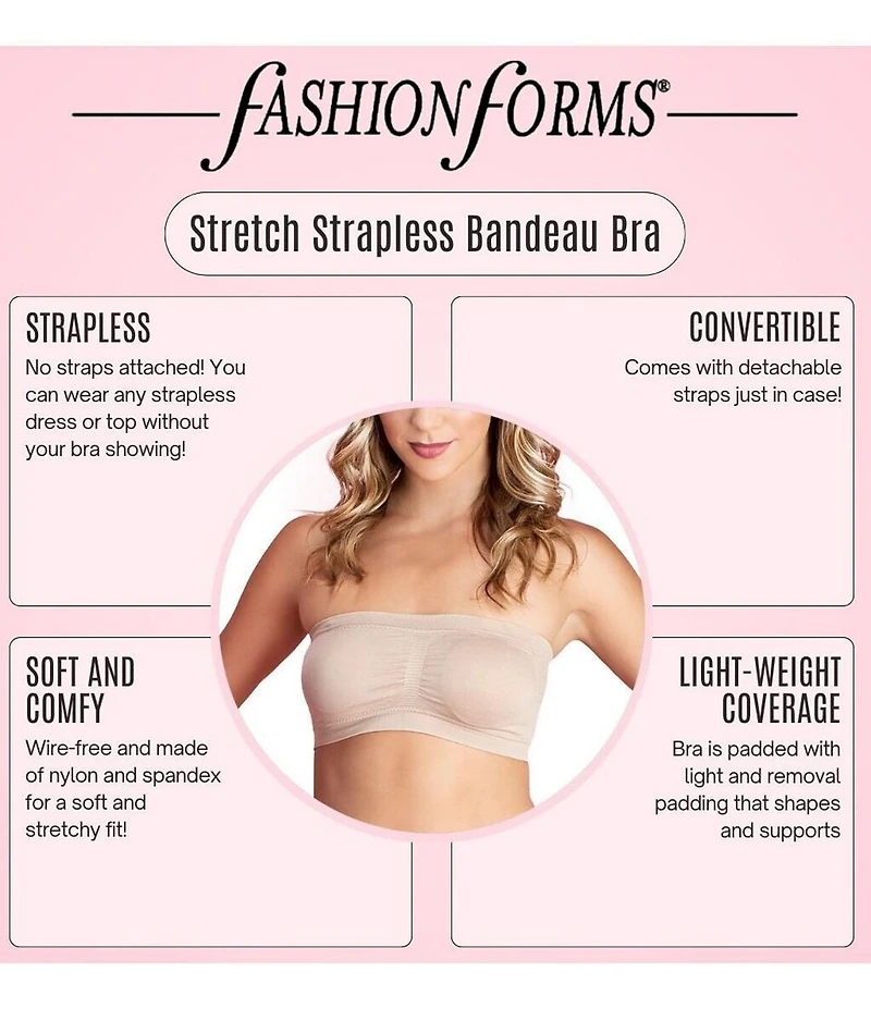 Fashion Forms Stretch Strapless Bandeau Bra