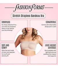 Fashion Forms Stretch Strapless Bandeau Bra