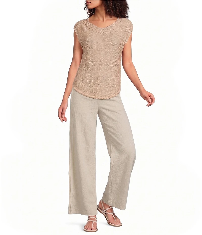 Feather Gray Boat Neck Cap Sleeve Sweater
