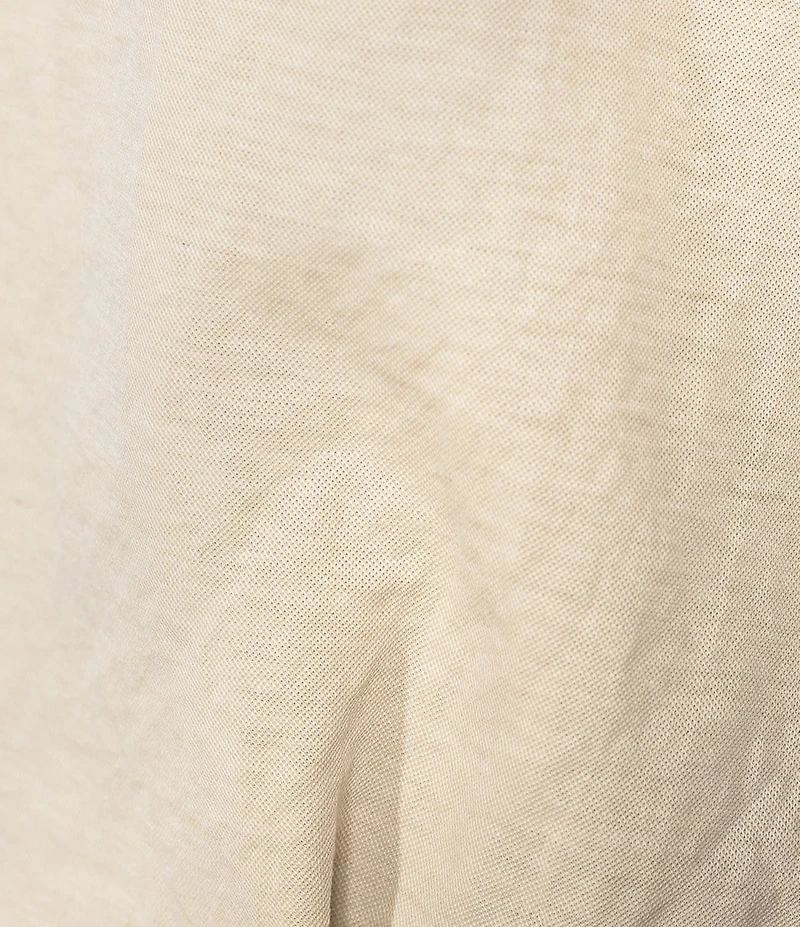 Feather Gray Cotton-Blend Crew Neck Sleeveless Pleated Muscle Tee